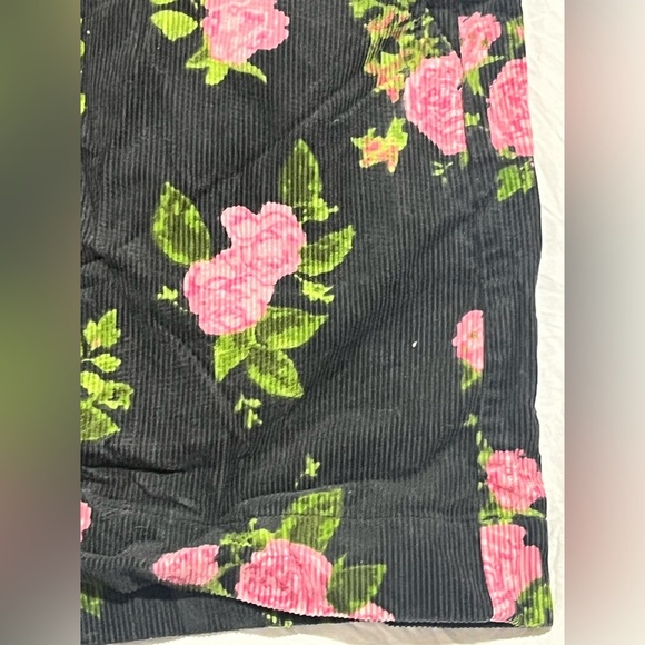 Wild Fable Women’s Floral Cotton Black Pink Skirt Size 10 - Picture 2 of 13